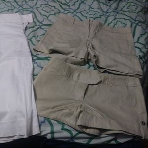 White are size 11. Short tan one 13. Other tan 10